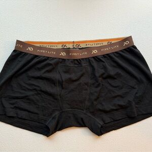 First Lite Black Boxer Briefs